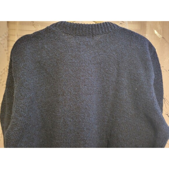 Eddie Bauer Grandpa Wool Sweater Blend Vintage USA Cosby Rustic Ski Camp Hunt L - Picture 6 of 11